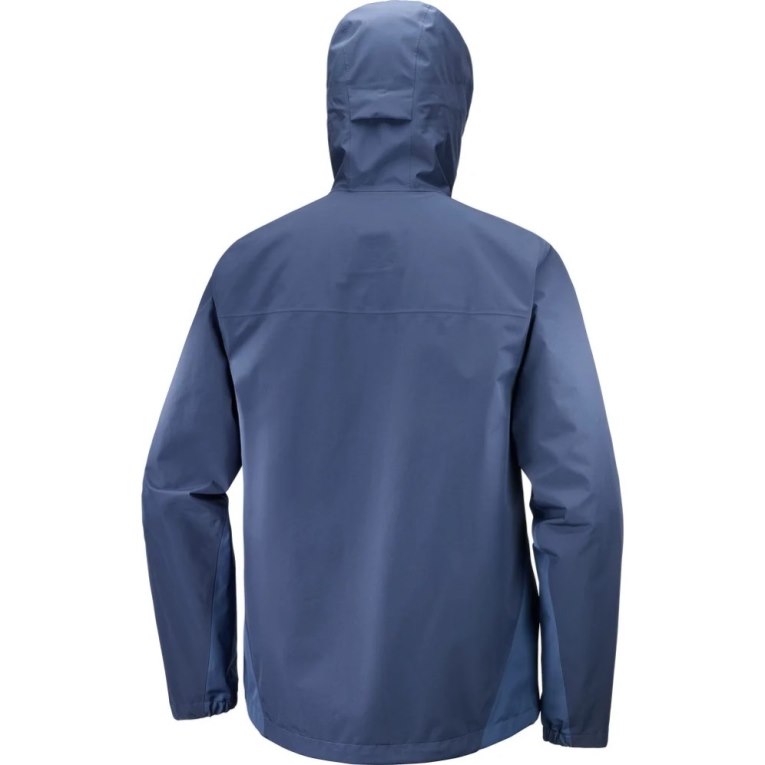 Chaquetas Shell Salomon Outline GTX 2.5 Layers Impermeables Hombre Azul Marino | MX BZTJ834